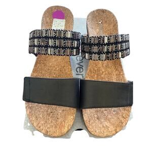 NEW Revere Sorrento Onyx Women’s Slide Sandal 8M